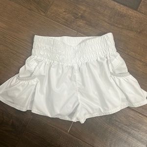 White free people shorts